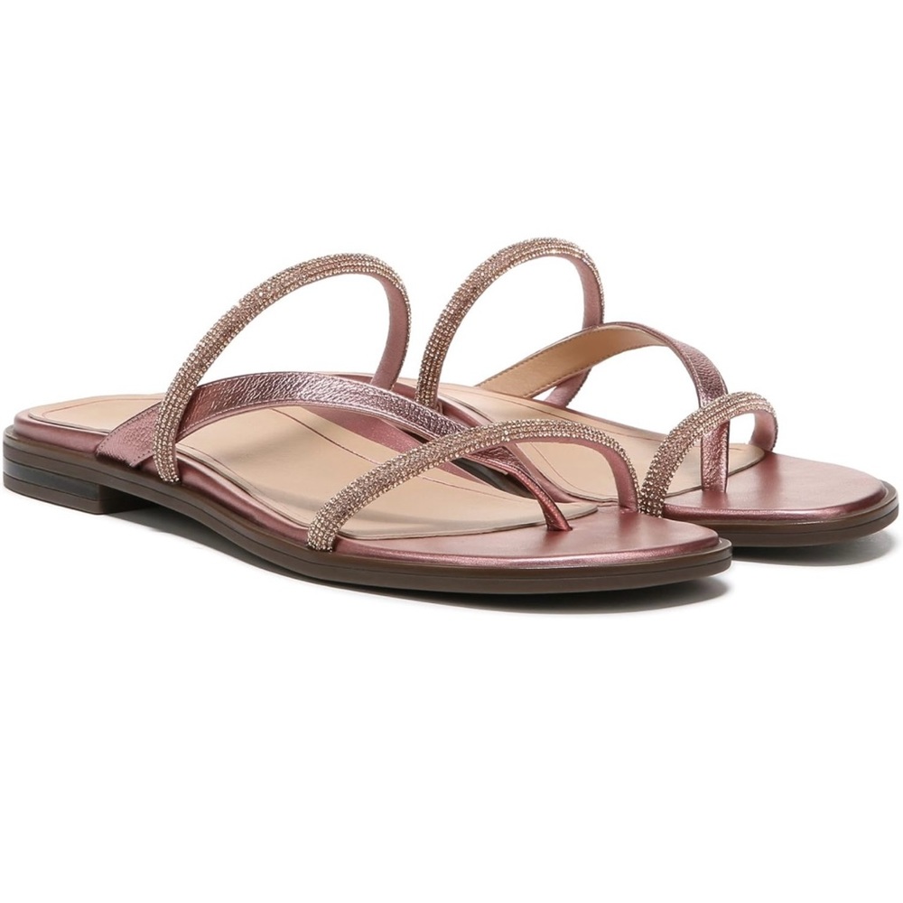 Used Vionic Sandals- metallic pink